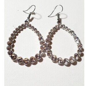 Indie White Sparkle Retro Vintage Inspired Beautiful well Crafted Earrings